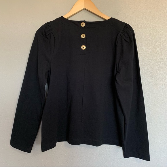 J Crew Factory Puff Sleeve Button Back Blouse Top Size Medium NWT - Picture 6 of 15